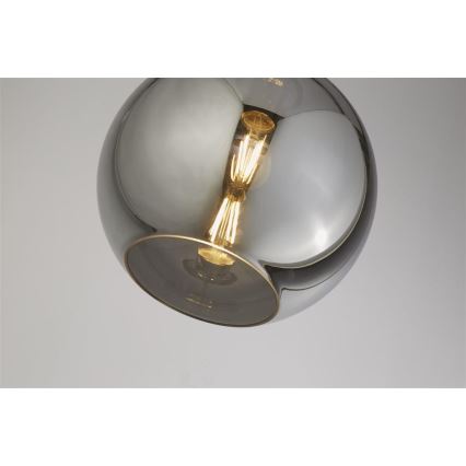 Searchlight - Полилей на въже BALL 1xE27/60W/230V черна