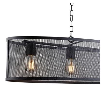 Searchlight - Полилей на въже FISHNET 4xE27/60W/230V черна