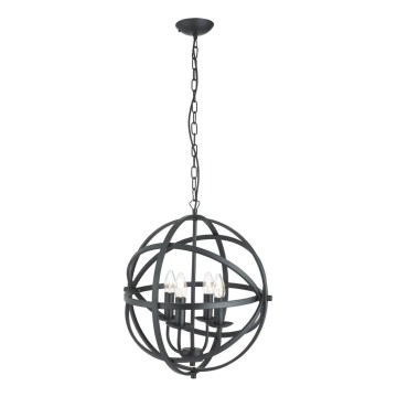 Searchlight - Полилей с верига ORBIT 4xE14/60W/230V черен