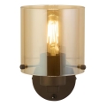 Searchlight - Стенен аплик SWEDEN 1xE27/60W/230V кафяв/опушен