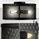 Searchlight - Таванна лампа FISHNET 3xE27/60W/230V черна