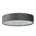Searchlight - Таванно осветително тяло DRUM 3xE27/60W/230V сиво
