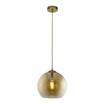 Searchlight - Висящ полилей BALL 1xE27/60W/230V кафяв