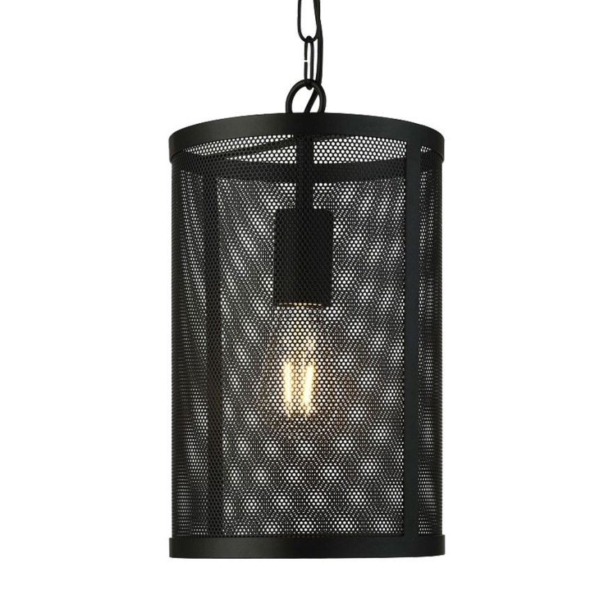 Searchlight - Висящ полилей FISHNET 1xE27/60W/230V черен
