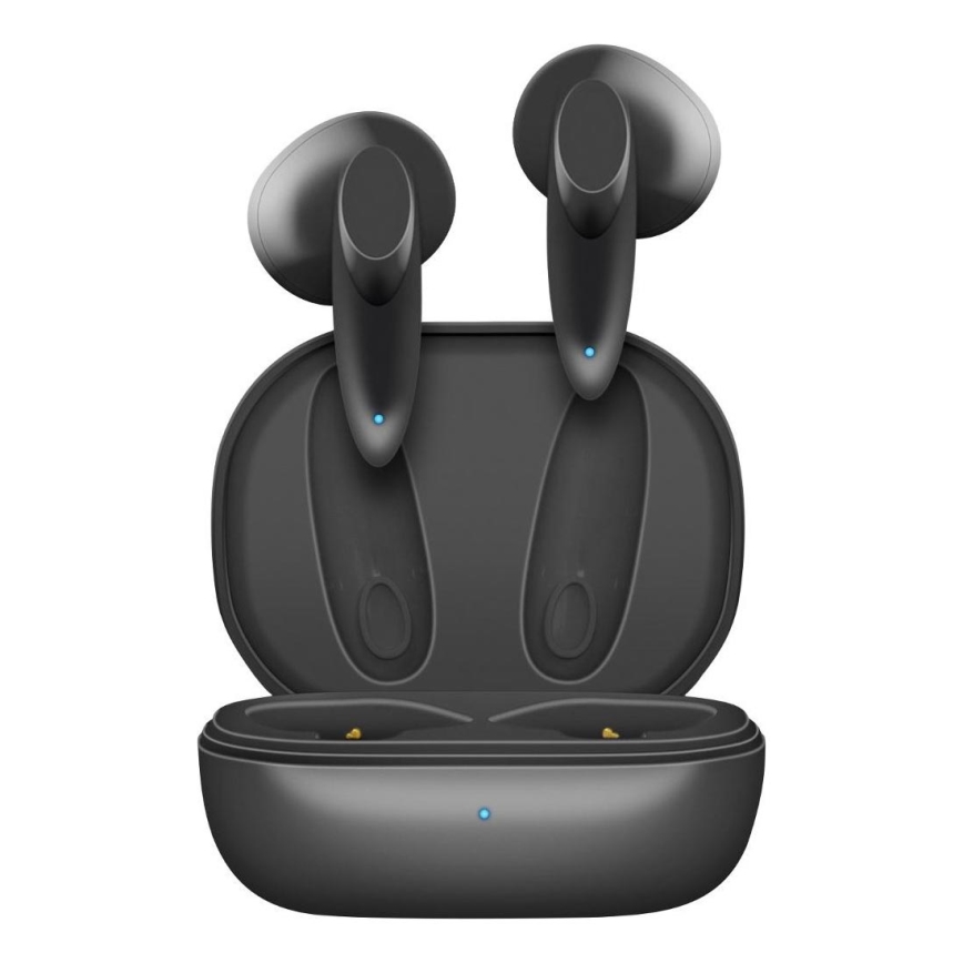Sencor - Безжичен earphones 230 mAh + 2x 25 mAh IPX4 черен