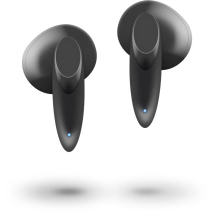 Sencor - Безжичен earphones 230 mAh + 2x 25 mAh IPX4 черен
