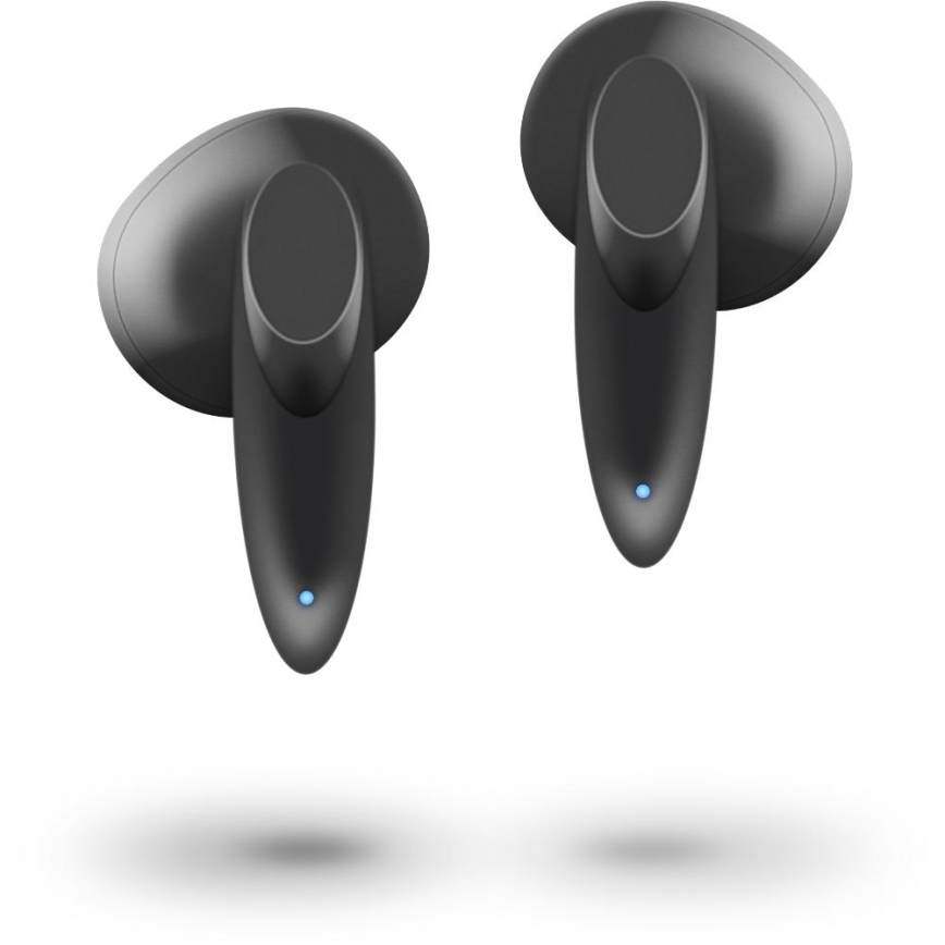 Sencor - Безжичен earphones 230 mAh + 2x 25 mAh IPX4 черен