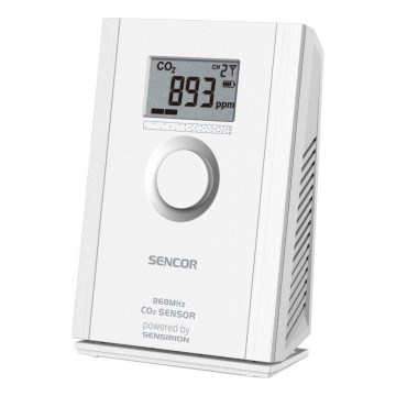 Sencor - Безжичен сензор за въглероден диоксид 5V/3xAA 2000 mAh