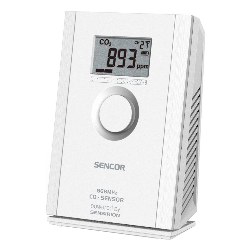 Sencor - Безжичен сензор за въглероден диоксид 5V/3xAA 2000 mAh