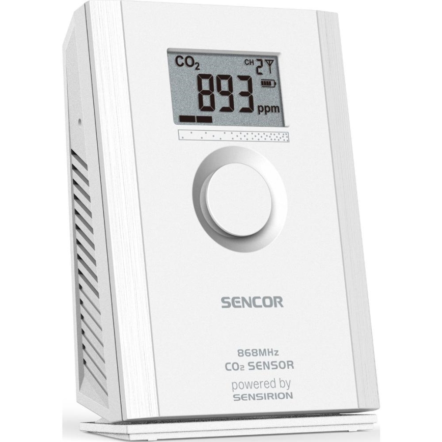 Sencor - Безжичен сензор за въглероден диоксид 5V/3xAA 2000 mAh
