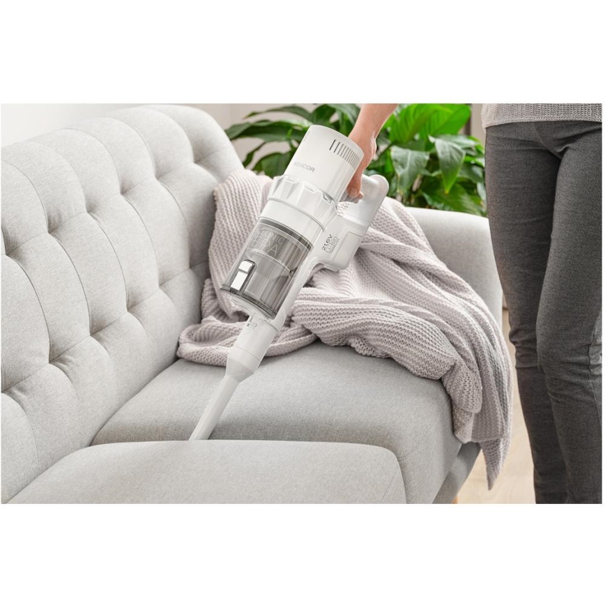 Sencor - Безжична пръчкова прахосмукачка 2 в 1 250W/2200 mAh бяла