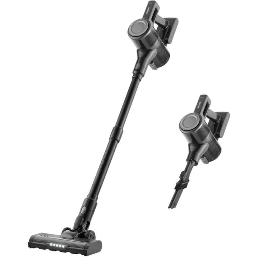 Sencor - Безжична прахосмукачка тип стик 2 в 1, 200 W/2600 mAh, черна
