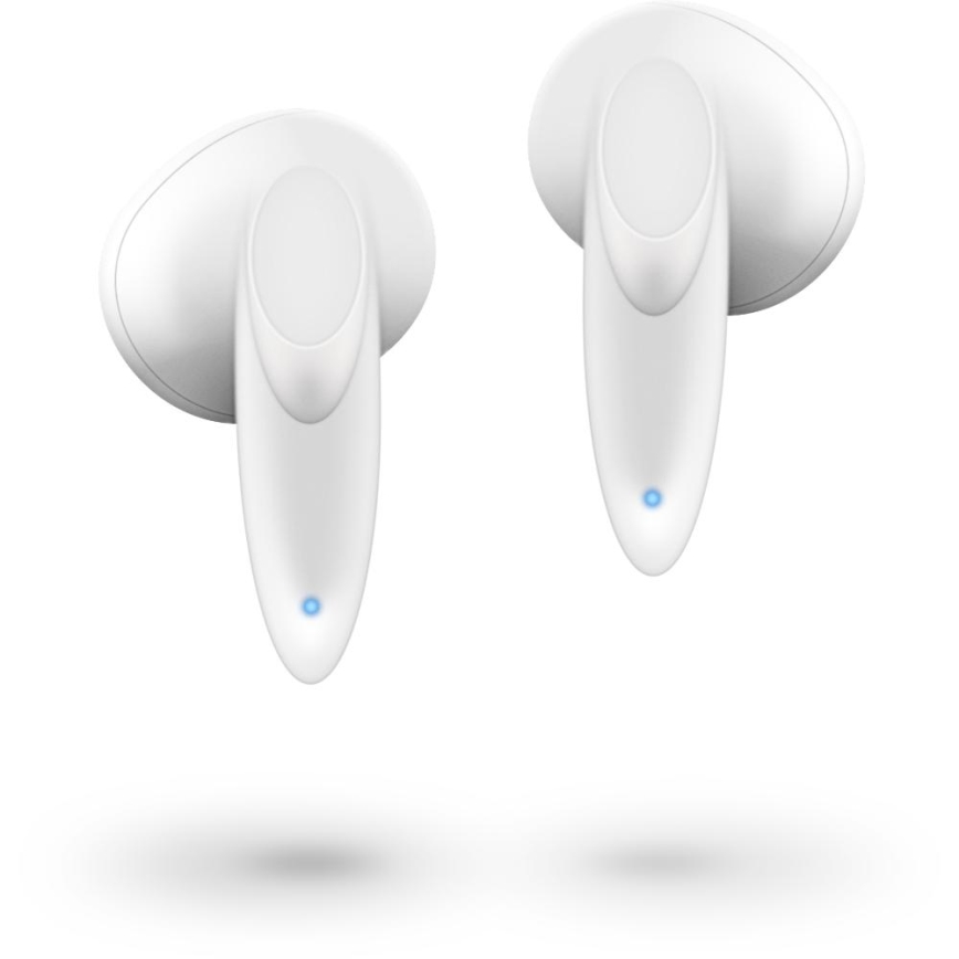 Sencor - Безжични слушалки 230 mAh + 2x 25 mAh IPX4 бели