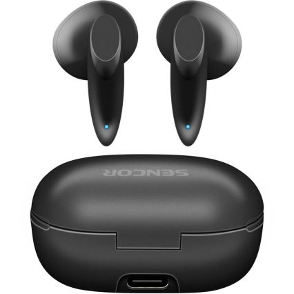 Sencor - Безжични слушалки 230 mAh + 2x 25 mAh IPX4 черни