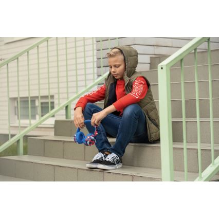 Sencor - Безжични слушалки с микрофон 3,7V/400 mAh сини/червени