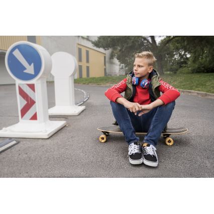 Sencor - Безжични слушалки с микрофон 3,7V/400 mAh сини/червени