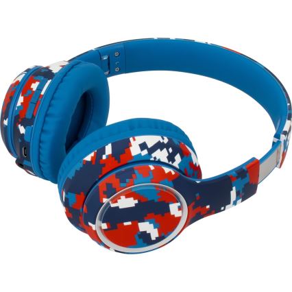 Sencor - Безжични слушалки с микрофон 3,7V/400 mAh сини/червени