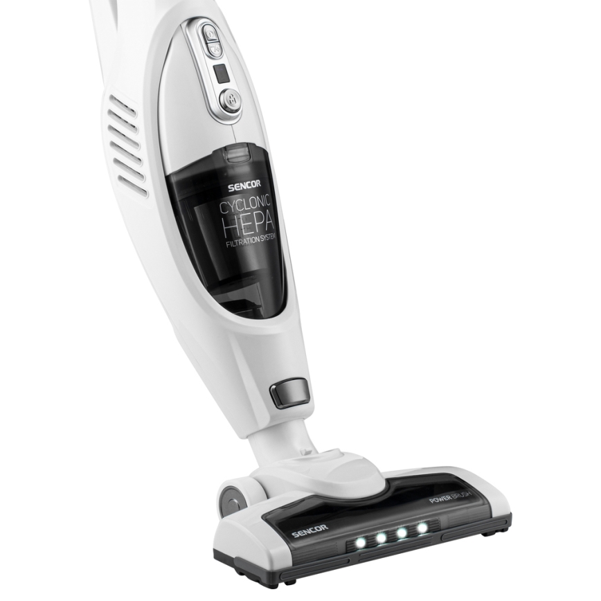 Sencor - Безкабелна вертикална прахосмукачка 2в1 с електрическа четка 2200 mAh