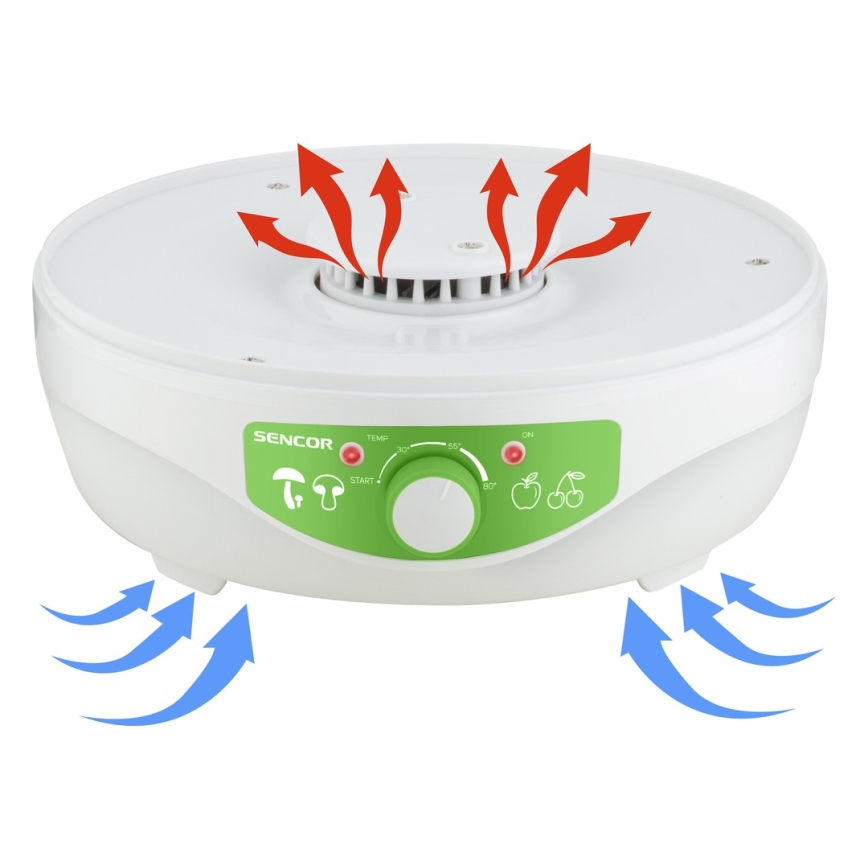 Sencor - Дехидратор с терморегулация 250W/230V