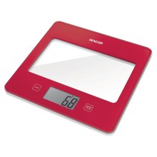 Sencor - Дигитална кухненска везна 1xCR2032 червена