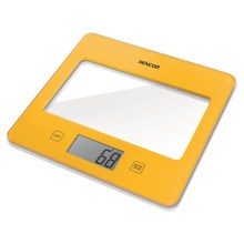 Sencor - Дигитална кухненска везна 1xCR2032 жълта