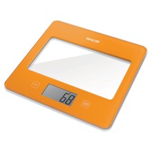Sencor - Дигитална кухненска везна 1xCR2032 оранжева