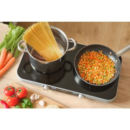 Sencor - Двуплотнен керамичен котлон с LCD дисплей 3500W/230V