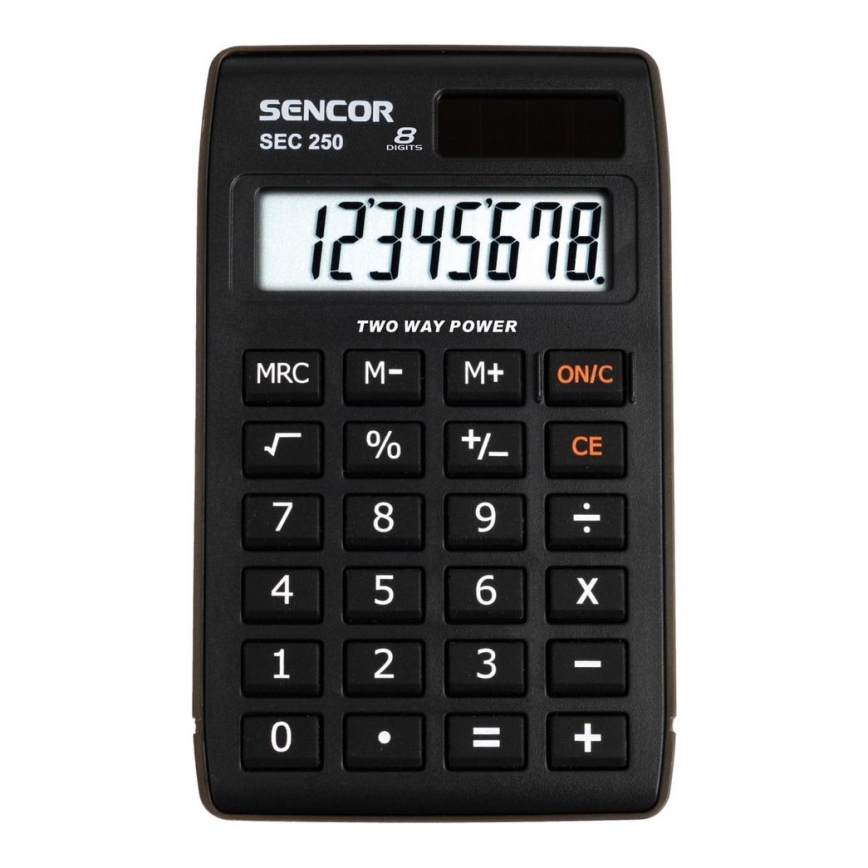 Sencor - Джобен калкулатор 1xLR1130 черен