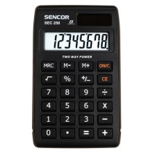 Sencor - Джобен калкулатор 1xLR1130 черен