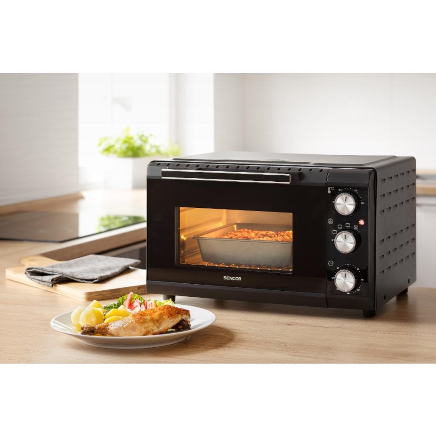 Sencor - Електрическа фурна 20 l 1650W/230V черен