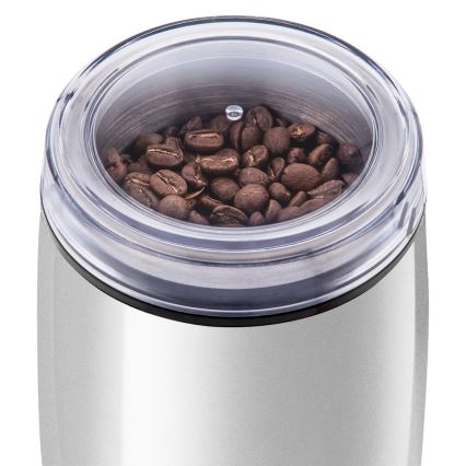 Sencor - Електрическа кафемелачка 60 g 150W/230V бял/матов хром
