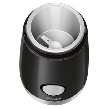 Sencor - Електрическа кафемелачка 60 g 150W/230V черен/матов хром