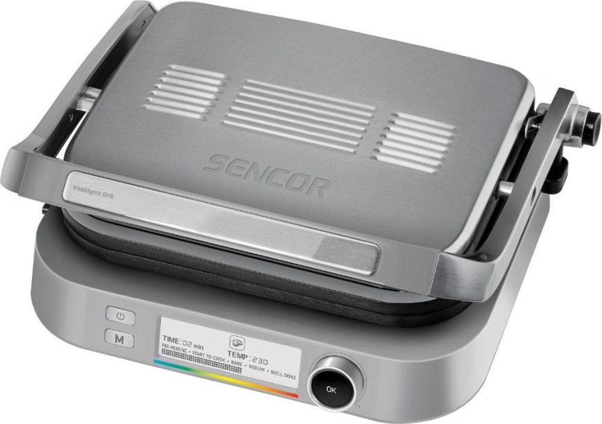 Sencor - Електрически грил 2100W/230V матов хром