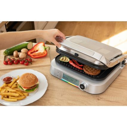 Sencor - Електрически грил 2100W/230V матов хром