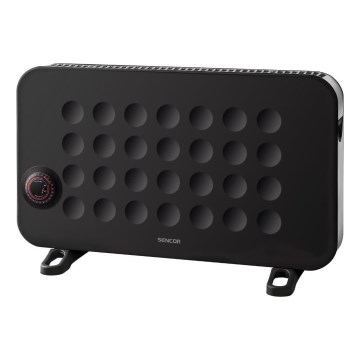 Sencor - Електрически конвекторен нагревател 750/1250/2000W/230V термостат IP24 черен