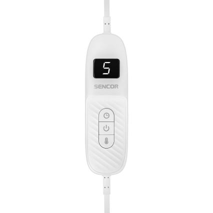 Sencor - Електрическо одеяло 160W/230V 180x130 cm сиво