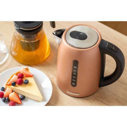 Sencor - Електрическа кана с регулиране на температурата 1,7 л 2150W/230V медна