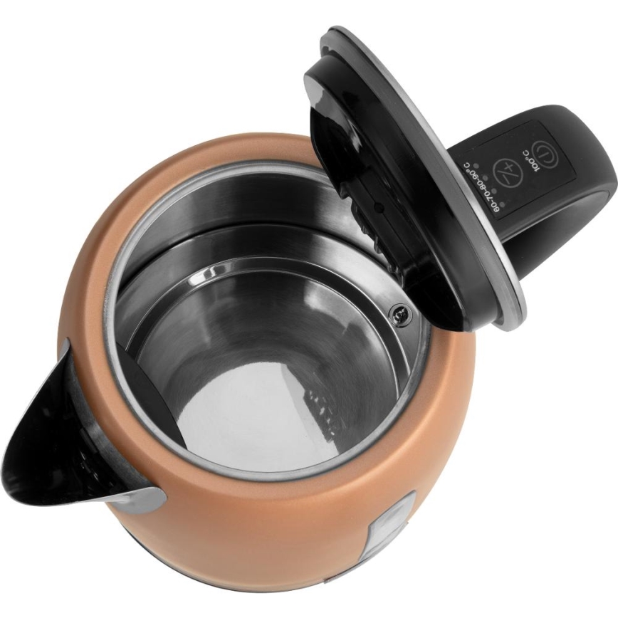 Sencor - Електрическа кана с регулиране на температурата 1,7 л 2150W/230V медна