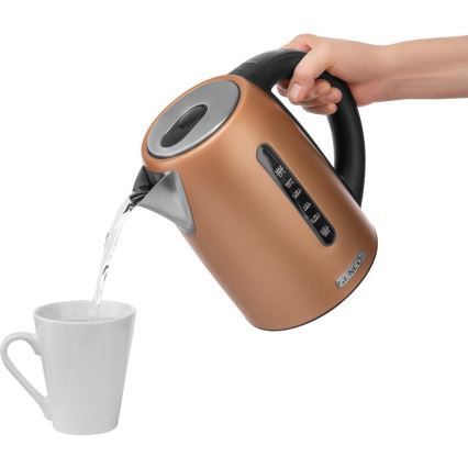 Sencor - Електрическа кана с регулиране на температурата 1,7 л 2150W/230V медна