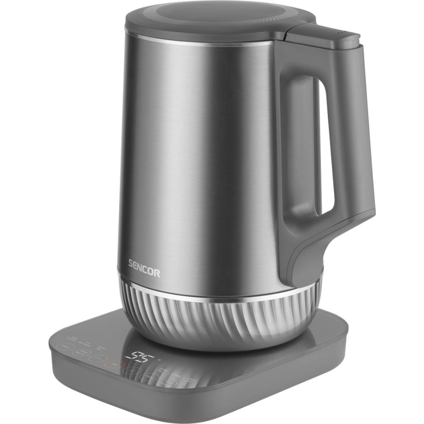 Sencor - Електрическа кана с терморегулация 1,7 l 1800W/230V неръждаема стомана