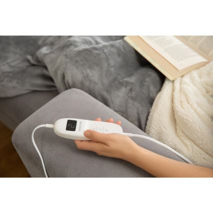 Sencor - Електрическо одеяло 160W/230V 180x130 cm сиво