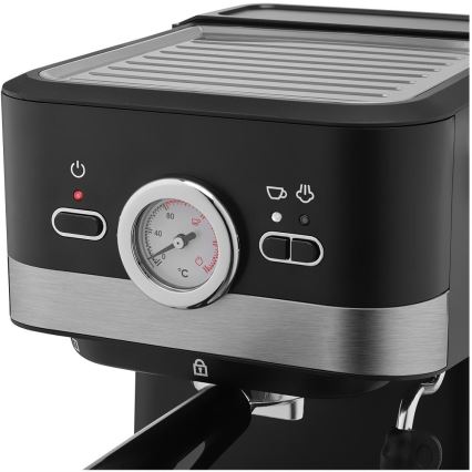 Sencor - Ръчен еспресо кафеавтомат 1050W/230V черен/матов хром