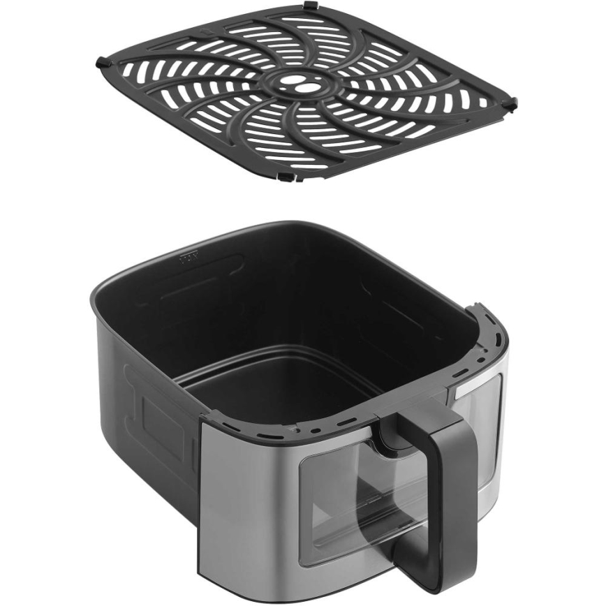Sencor - Фритюрник с горещ въздух 9 л 1700W/230V черен/матов хром