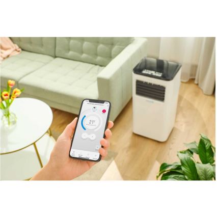 Sencor - Интелигентен мобилен климатик 3в1 включен пълен к-кт аксесоари 1050W/230V 10000 BTU Wi-Fi + дистанционно управление
