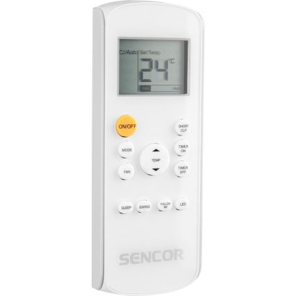 Sencor - Интелигентен мобилен климатик 3в1 включен пълен к-кт аксесоари 1450W/230V 12000 BTU Wi-Fi черен + дистанционно управление
