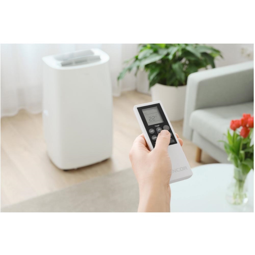 Sencor - Интелигентен мобилен климатик 3в1 включен пълен к-кт аксесоари 1700W/230V 16000 BTU Wi-Fi + дистанционно управление