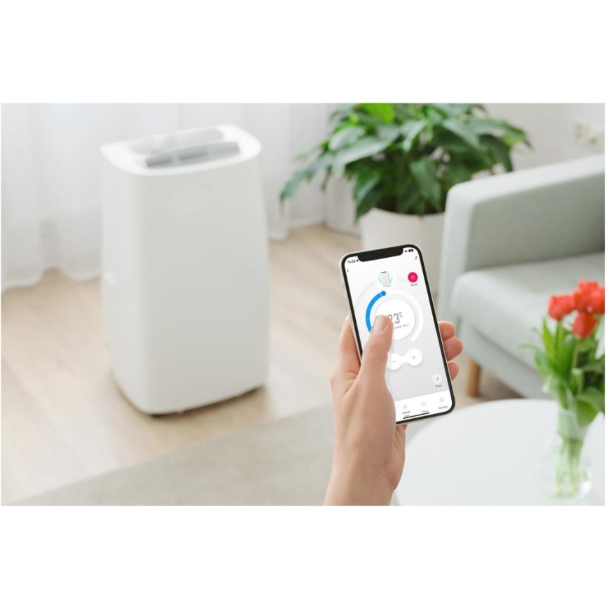 Sencor - Интелигентен мобилен климатик 3в1 включен пълен к-кт аксесоари 1700W/230V 16000 BTU Wi-Fi + дистанционно управление
