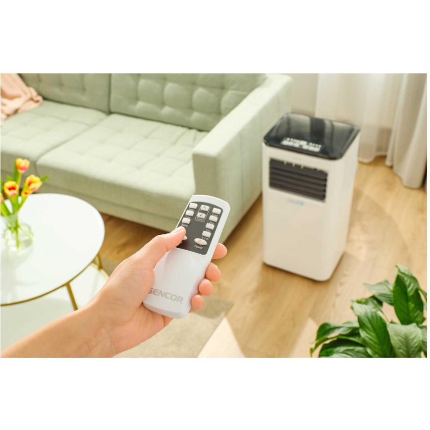 Sencor - Интелигентен мобилен климатик 3в1 включен пълен к-кт аксесоари 805W/230V 8000 BTU Wi-Fi + дистанционно управление