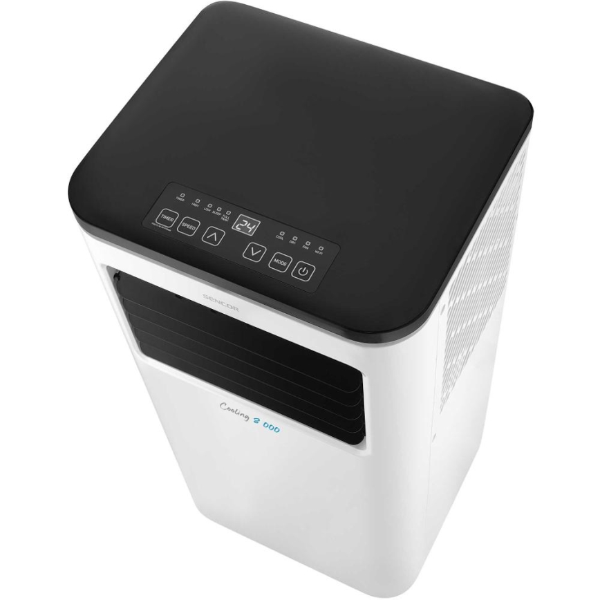 Sencor - Интелигентен мобилен климатик 3в1 включен пълен к-кт аксесоари 805W/230V 8000 BTU Wi-Fi + дистанционно управление