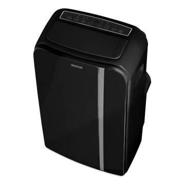 Sencor - Интелигентен мобилен климатик 3в1 включен пълен к-кт аксесоари 1450W/230V 12000 BTU Wi-Fi черен + дистанционно управление